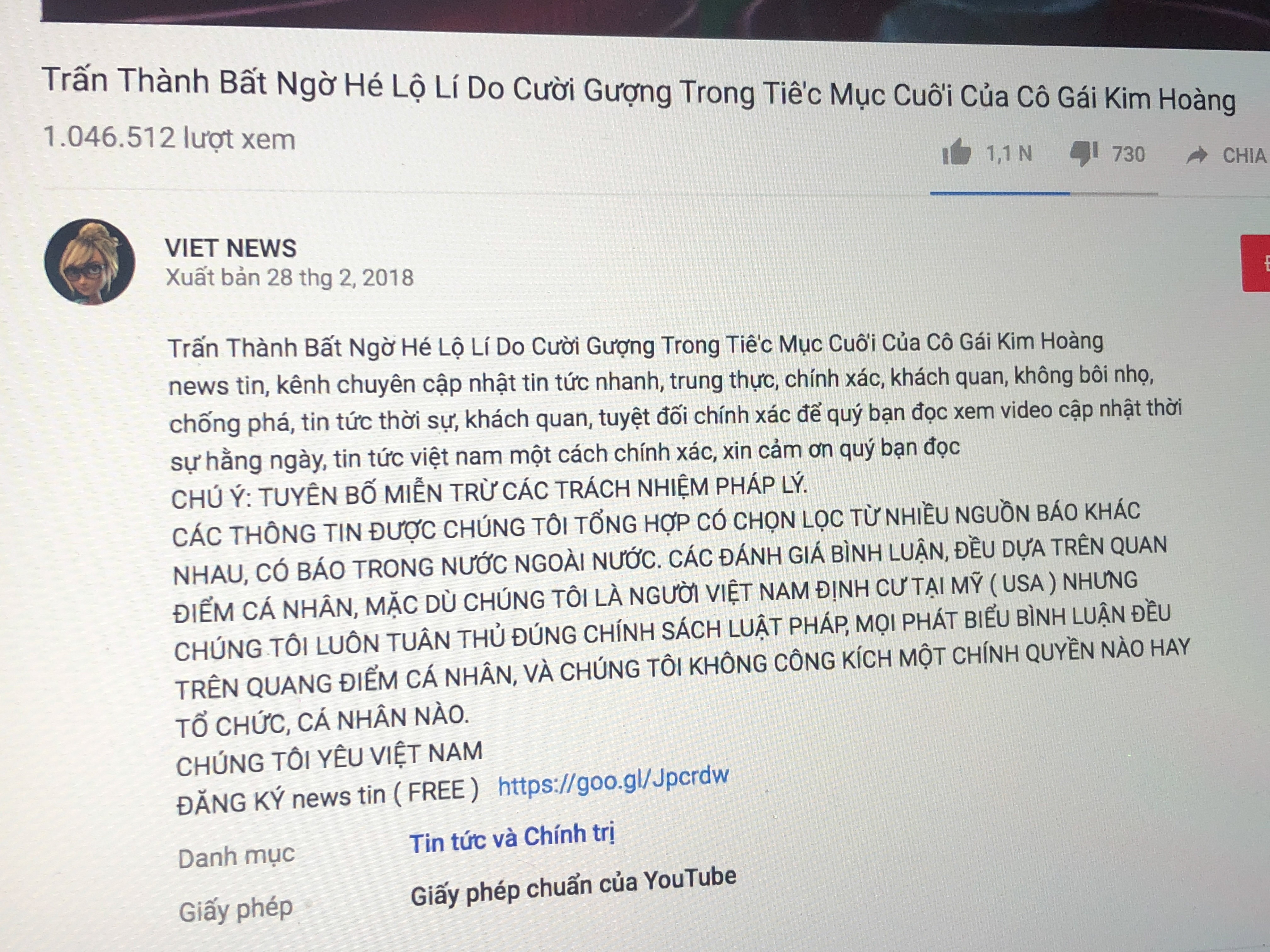 Vi pham ban quyen bao chi YouTube anh 5