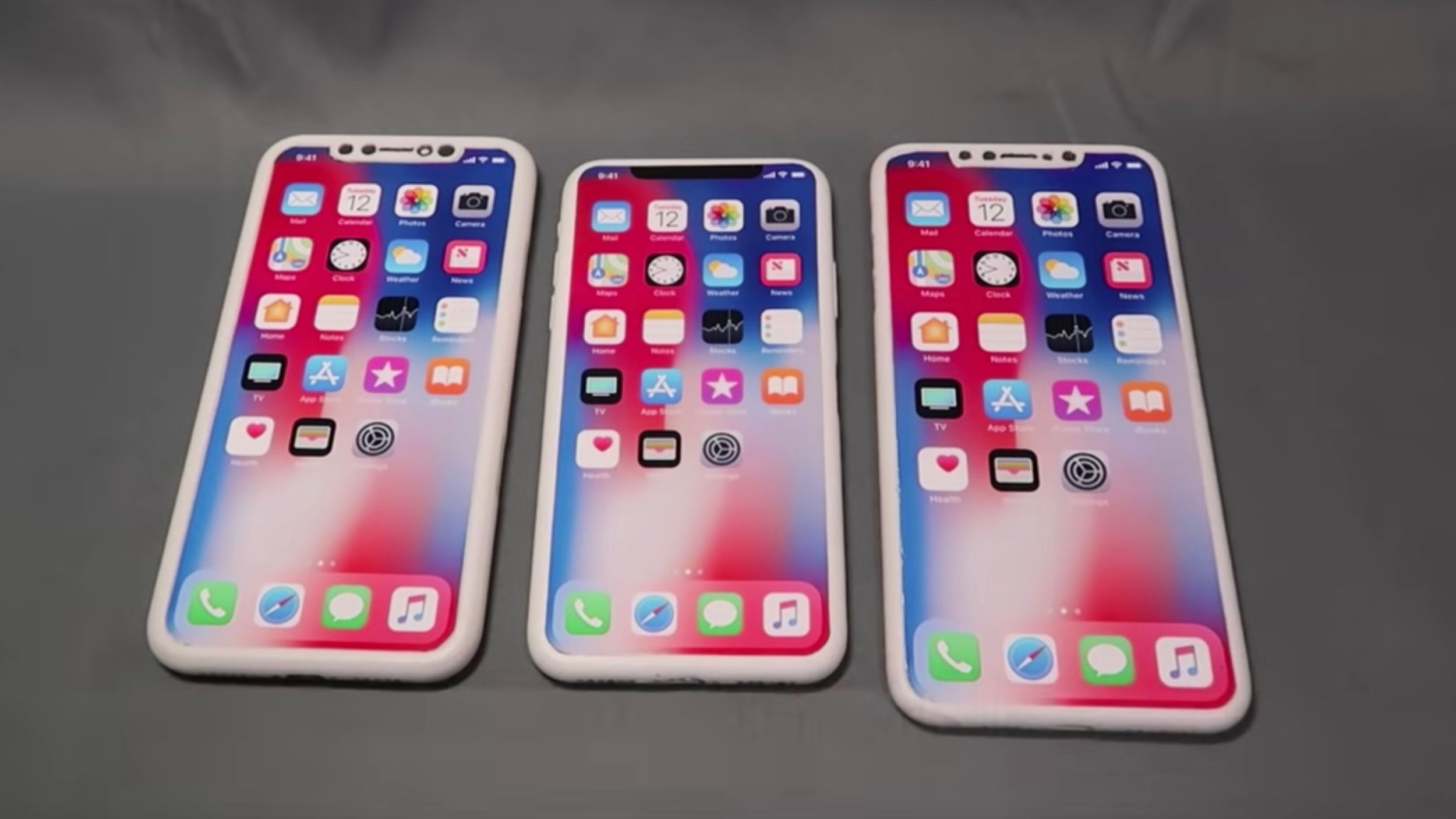 Lo video mo hinh ba mau iPhone X moi sap ra mat hinh anh