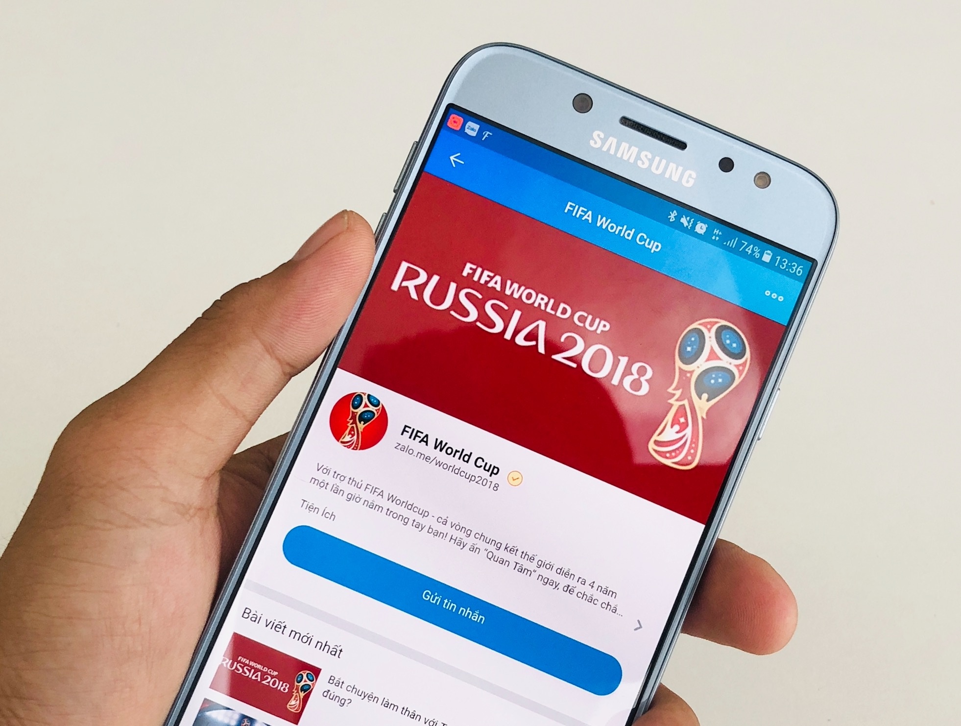 Dong hanh cung World Cup 2018 voi tro ly ao tren Zalo hinh anh