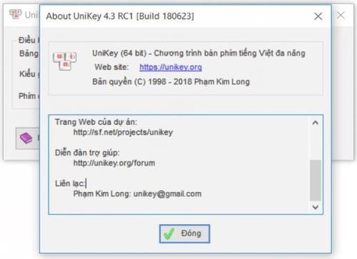 Unikey 4.3 ra mat sau 4 nam khong duoc cap nhat hinh anh