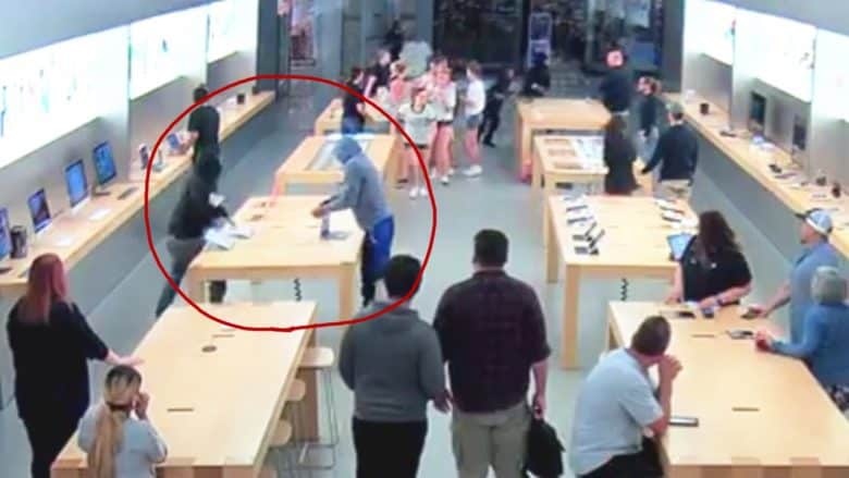 2 vu cuop Apple Store tao bao xay ra lien tiep tai My hinh anh