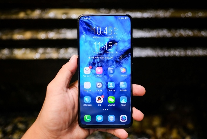 Anh Vivo Nex S tai VN - camera an, cam bien van tay duoi man hinh hinh anh