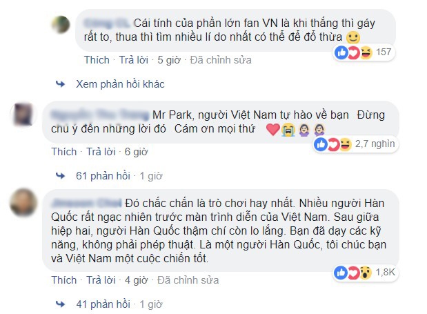 Facebook giả mạo HLV Park Hang Seo ảnh 2 Facebook gia mao HLV Park Hang Seo anh 2