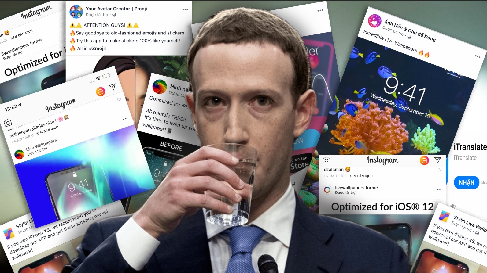 Ung dung dom gia cat co no ro Facebook, Instagram tai VN hinh anh