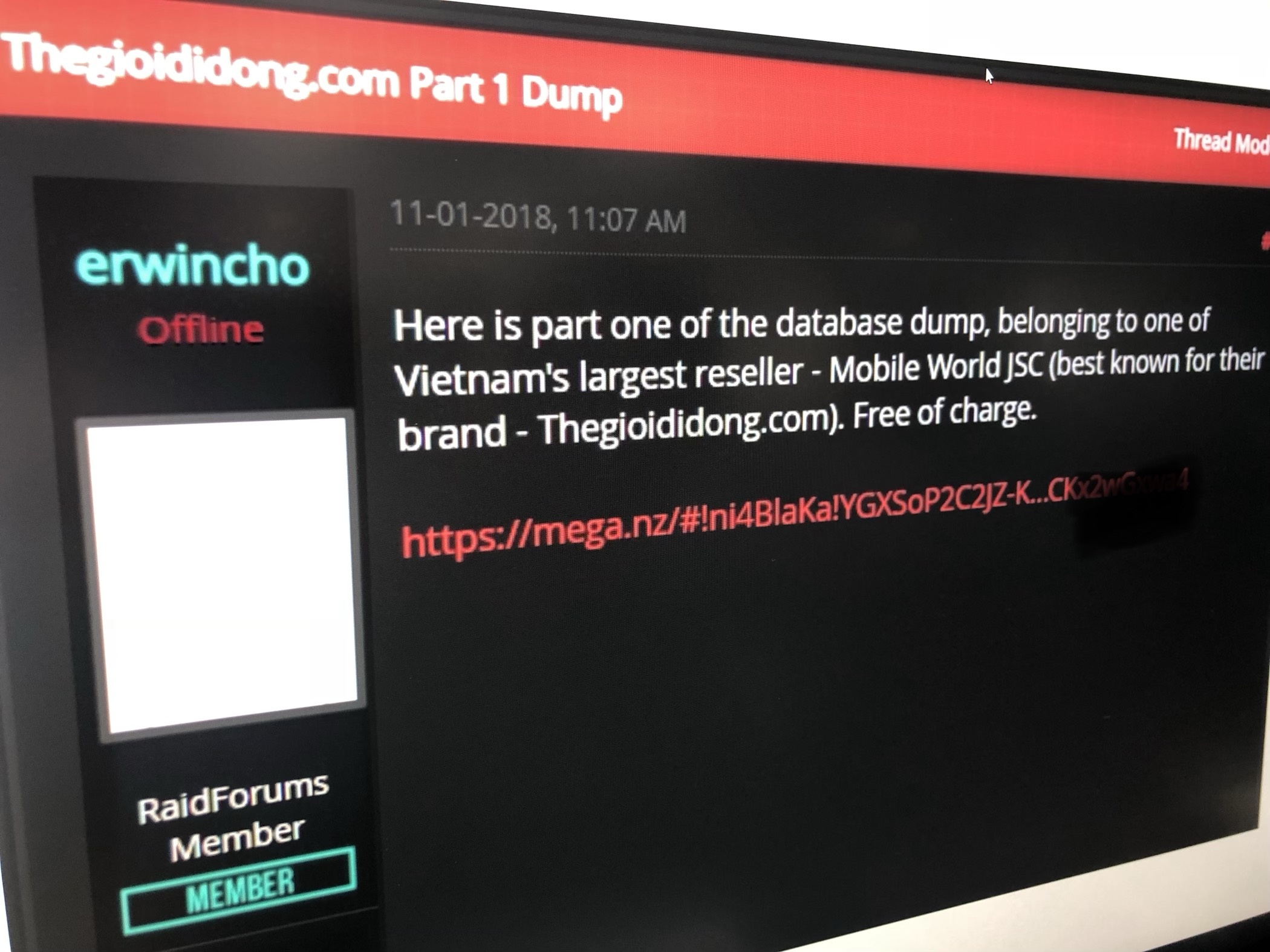 thế giới di động bị hack ảnh 1 the gioi di dong bi hack anh 1