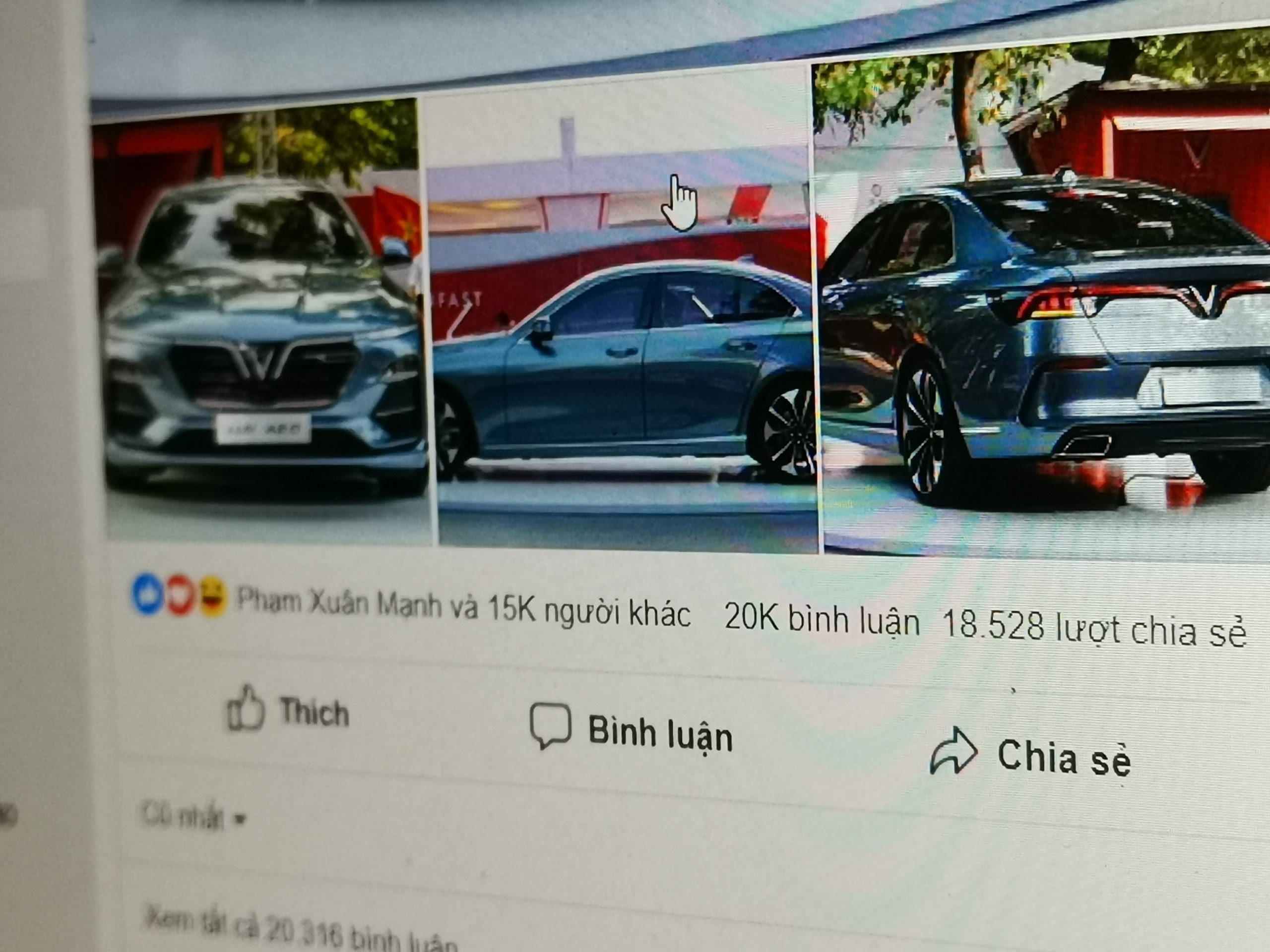 Tro lua tang 99 xe VinFast Lux A 2.0 xuat hien tren Facebook hinh anh