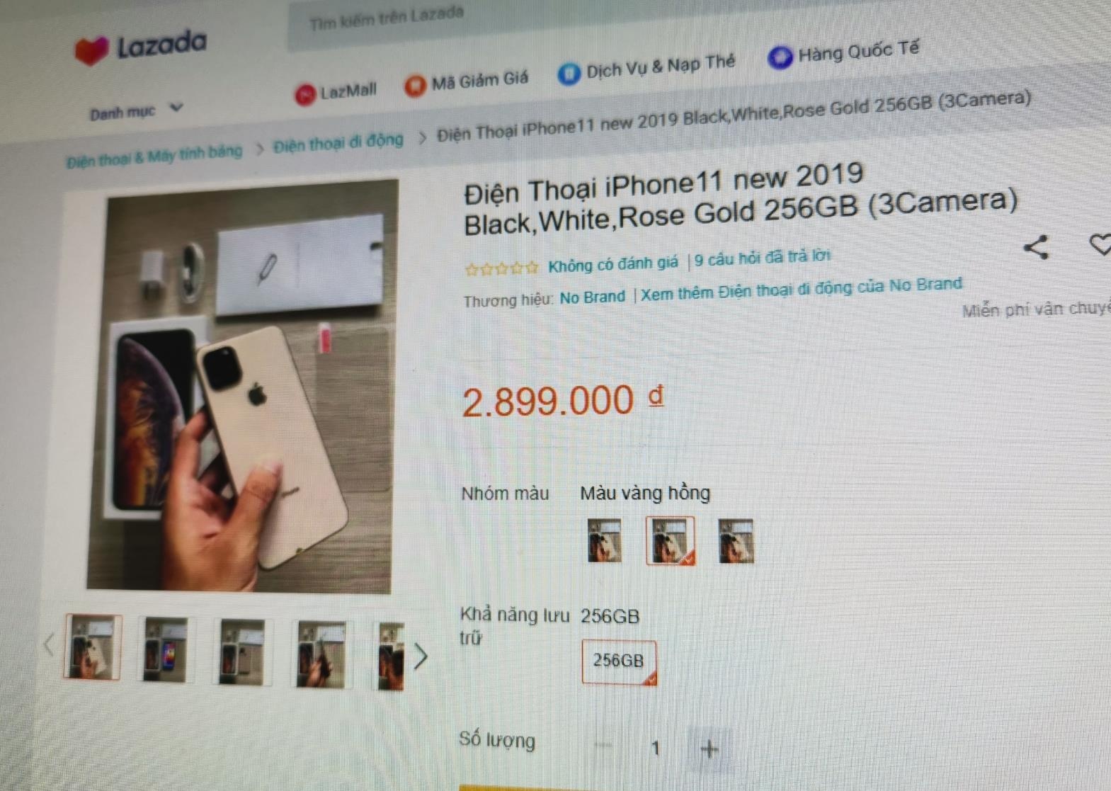 Lazada bán hàng giả ảnh 2 Lazada ban hang gia anh 2