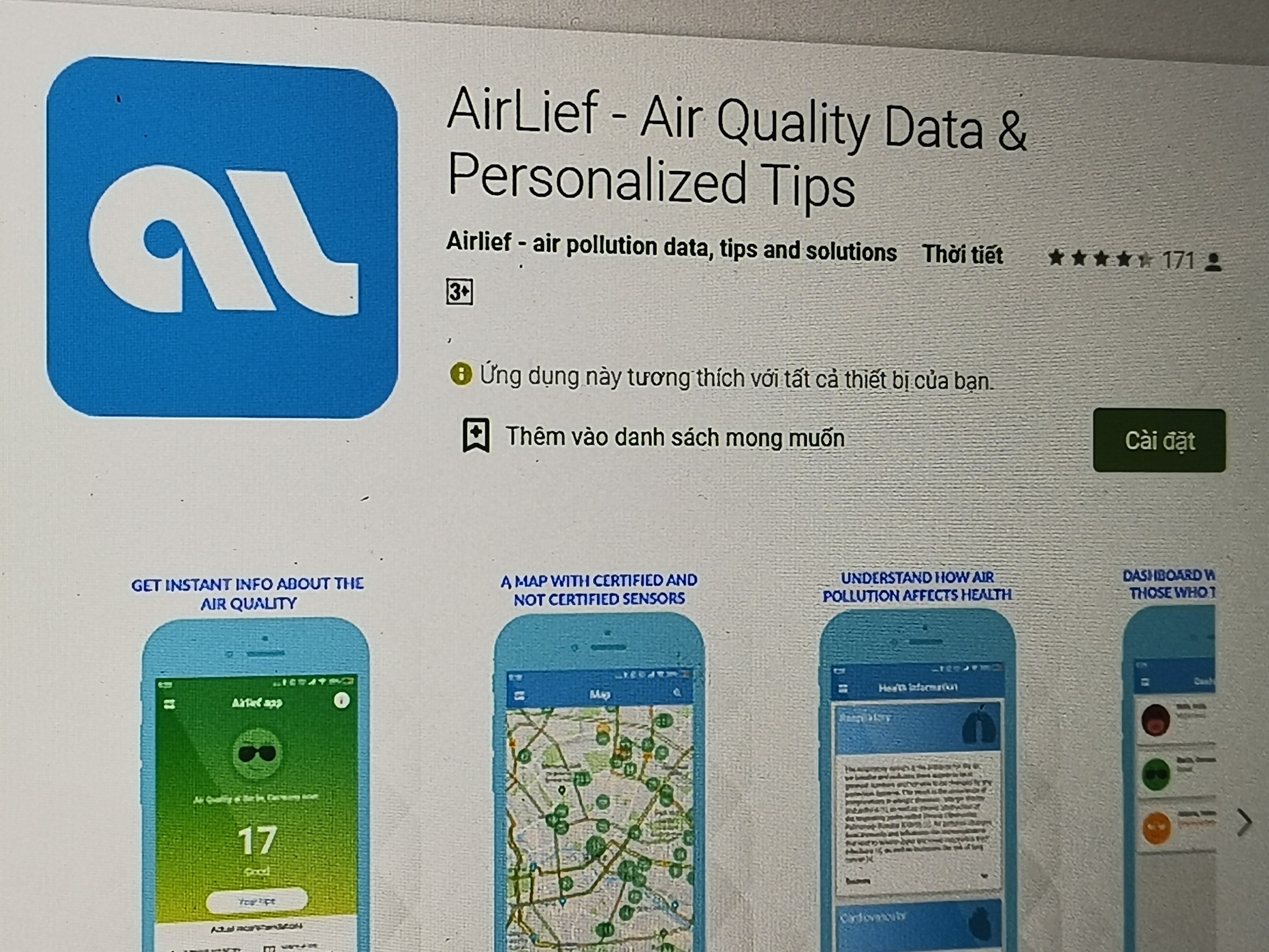 Nhung ung dung do o nhiem khong khi thay the AirVisual hinh anh