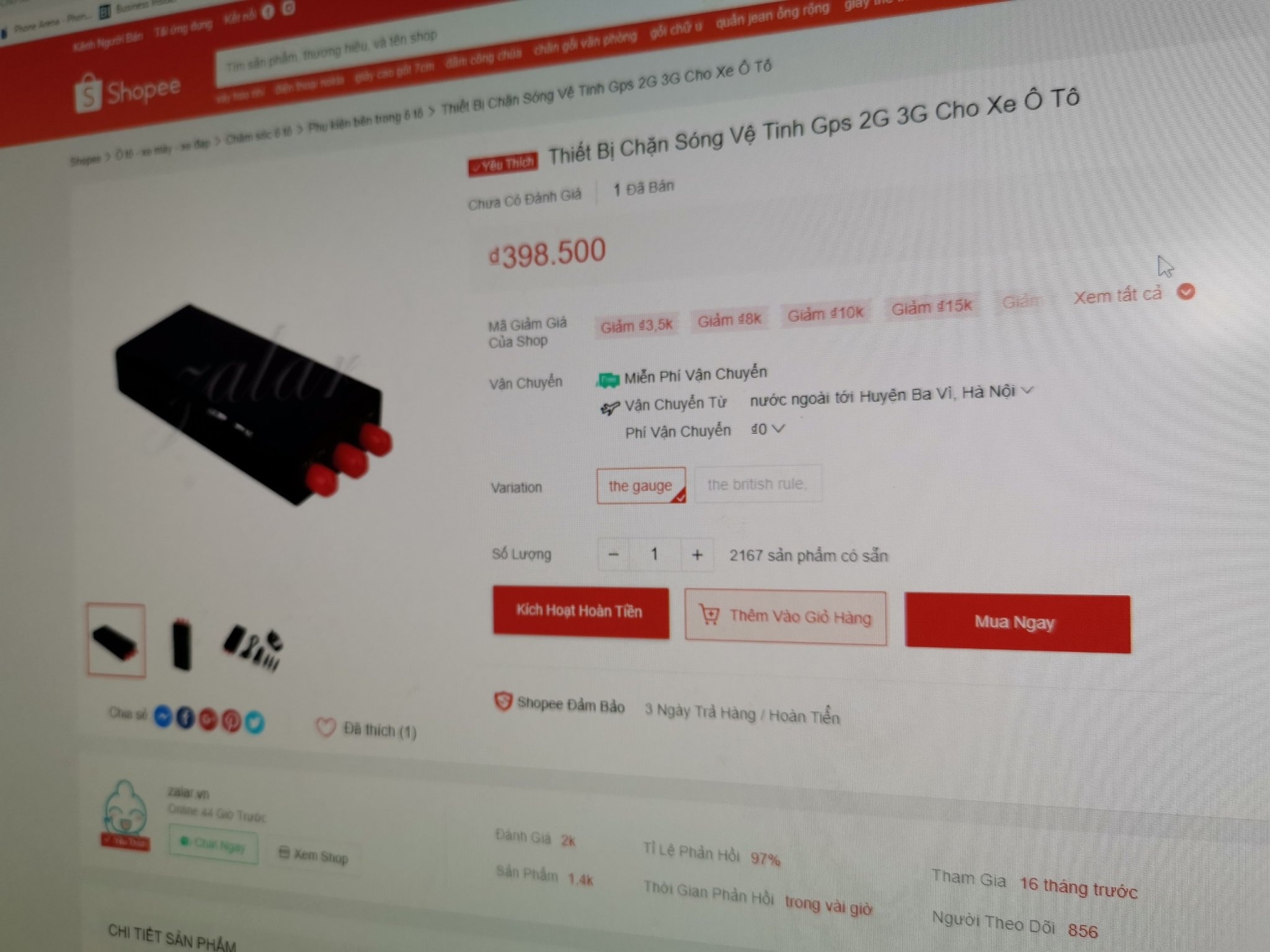 Yeu cau go cac loai may kich, pha song tren san TMDT hinh anh