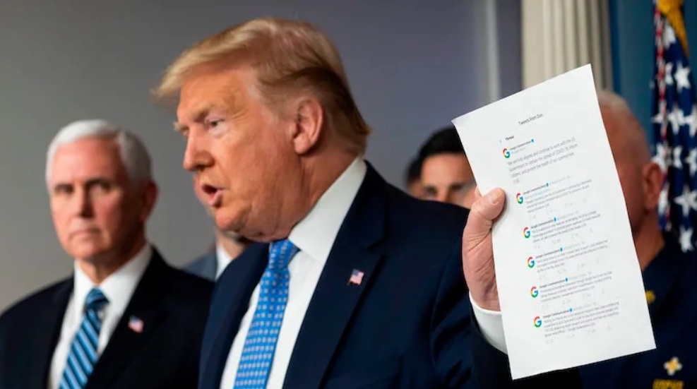 Google vua khien Tong thong Trump bi ho hinh anh