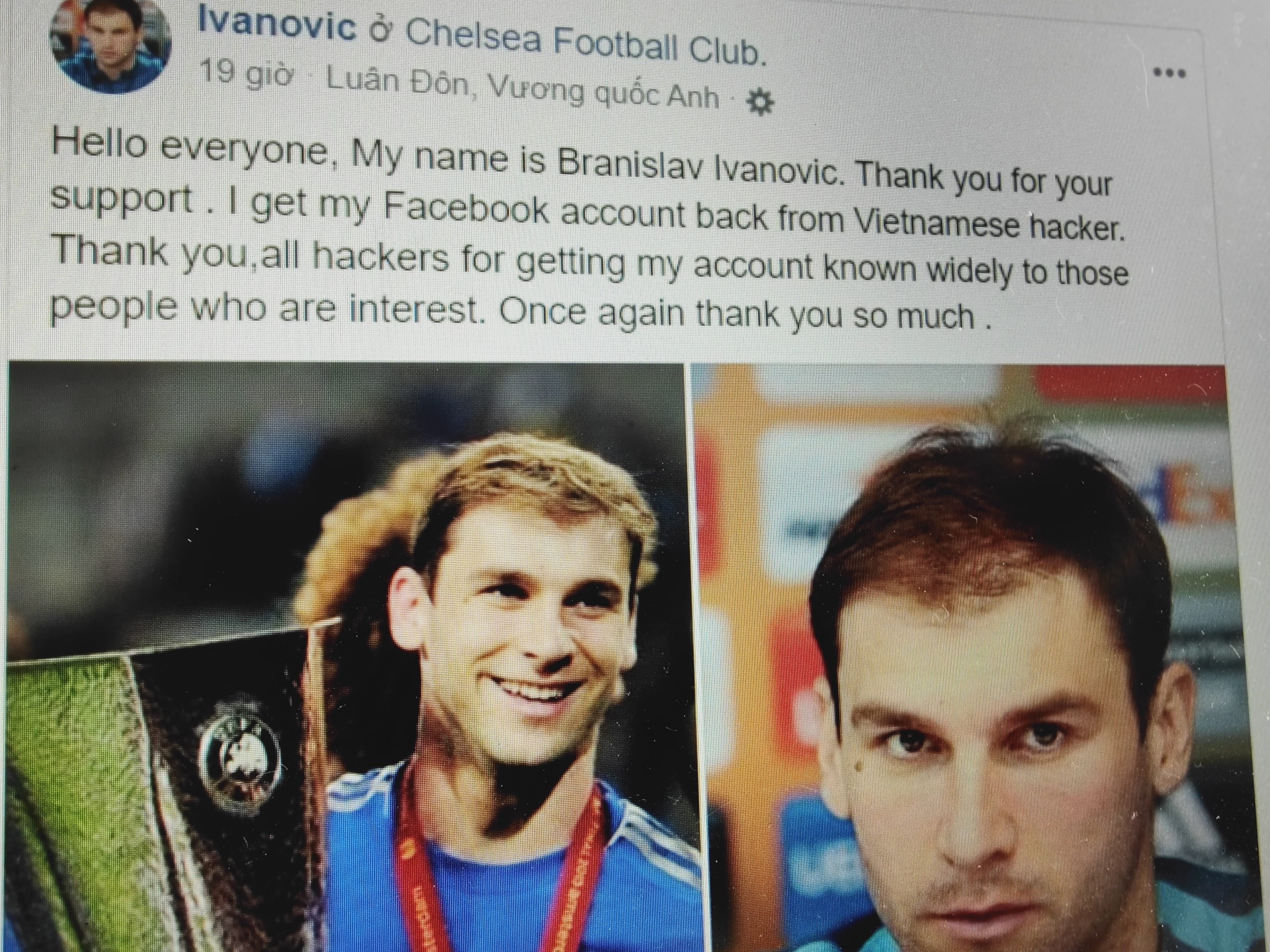 Lang le go tick xanh - cach Facebook xu ly vu Ivanovic bi hack hinh anh