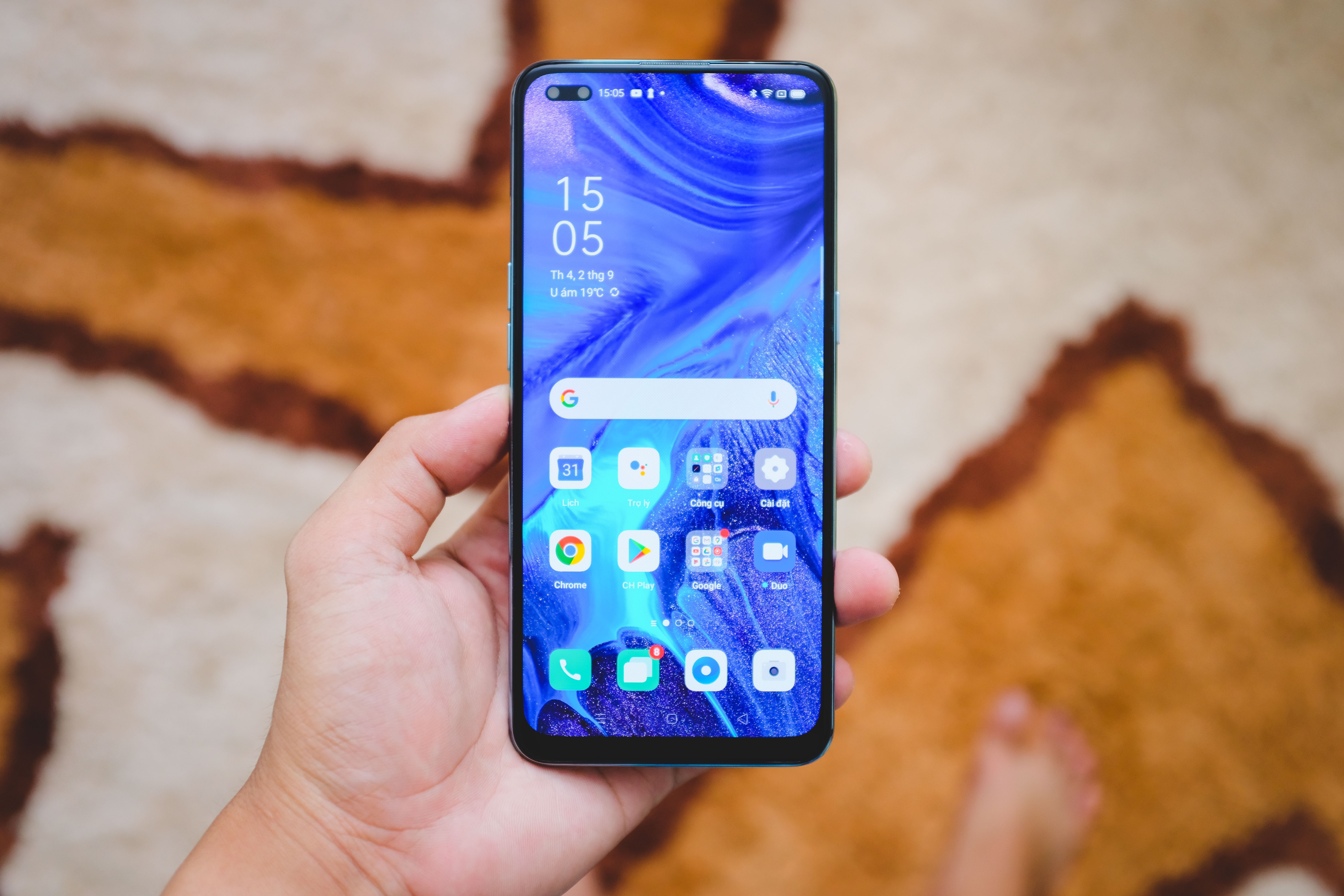 Chi tiet Oppo Reno4 - thiet ke thoi trang, camera thu vi hinh anh