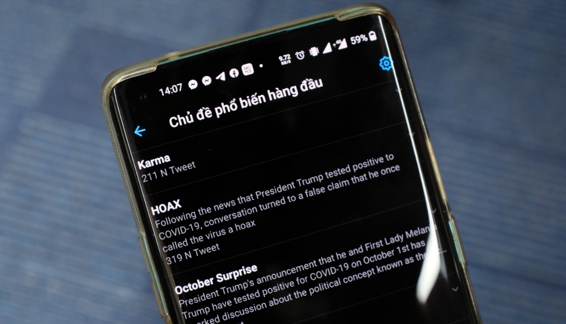 Nhieu tu khoa lien quan Covid-19 lot top thinh hanh hinh anh