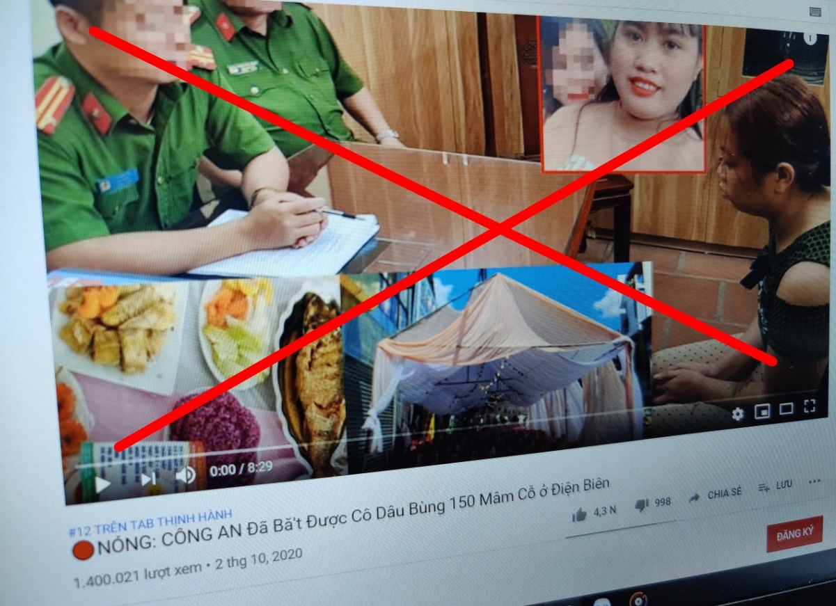 Tin gia vu 'co dau bung 150 mam co' lot top trending tren YouTube hinh anh