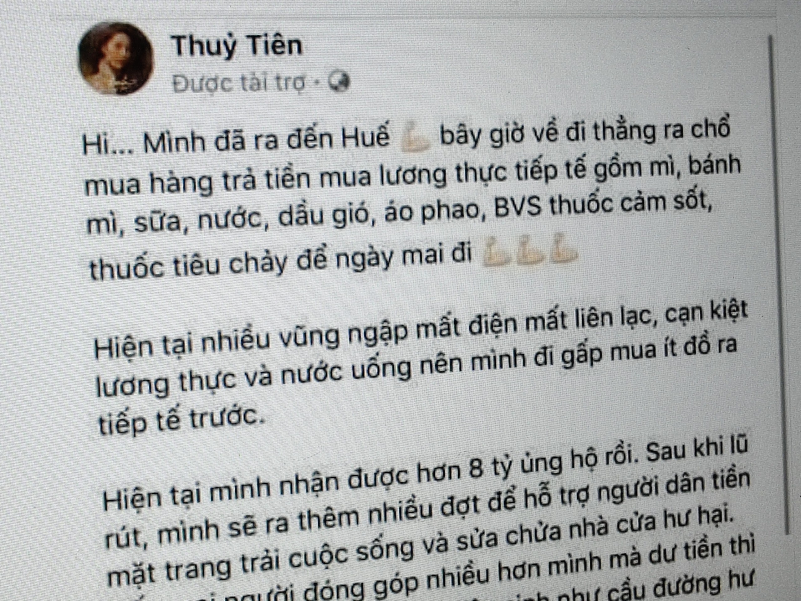 gia mao thuy tien tren Facebook anh 1