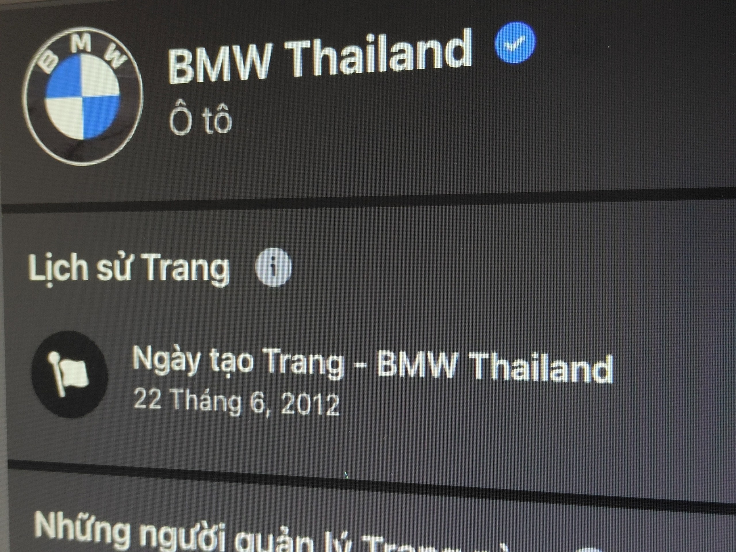 Fanpage BMW Thai Lan binh luan ve Hoai Linh hinh anh