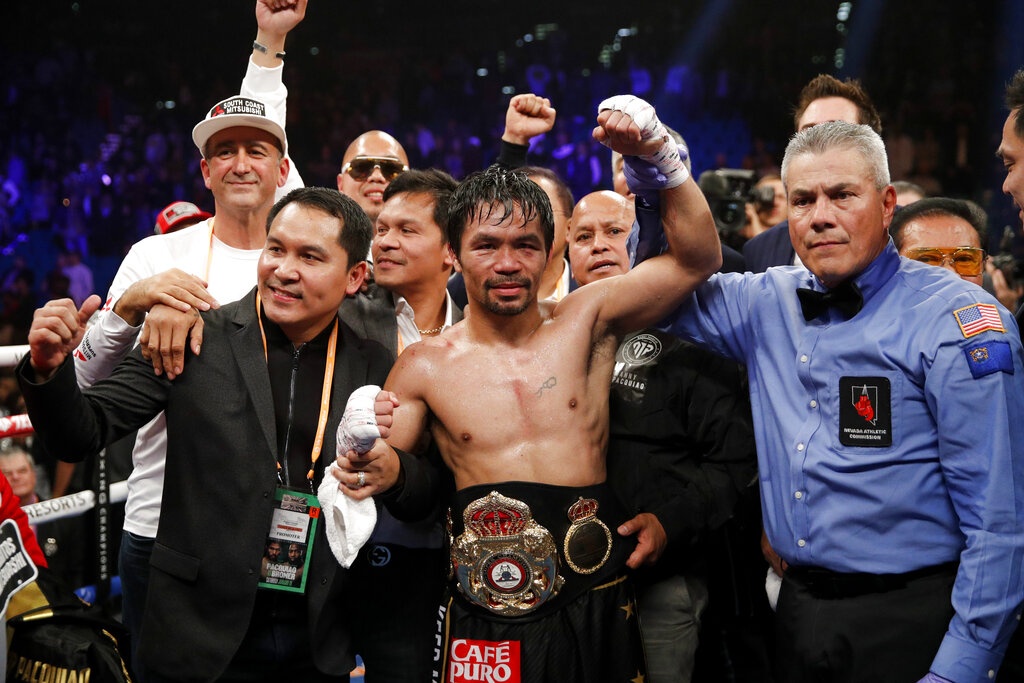 Manny Pacquiao chua muon roi xa san dau hinh anh