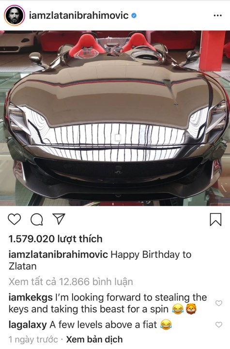 Choang voi qua sinh nhat cua Zlatan Ibrahimovic anh 1