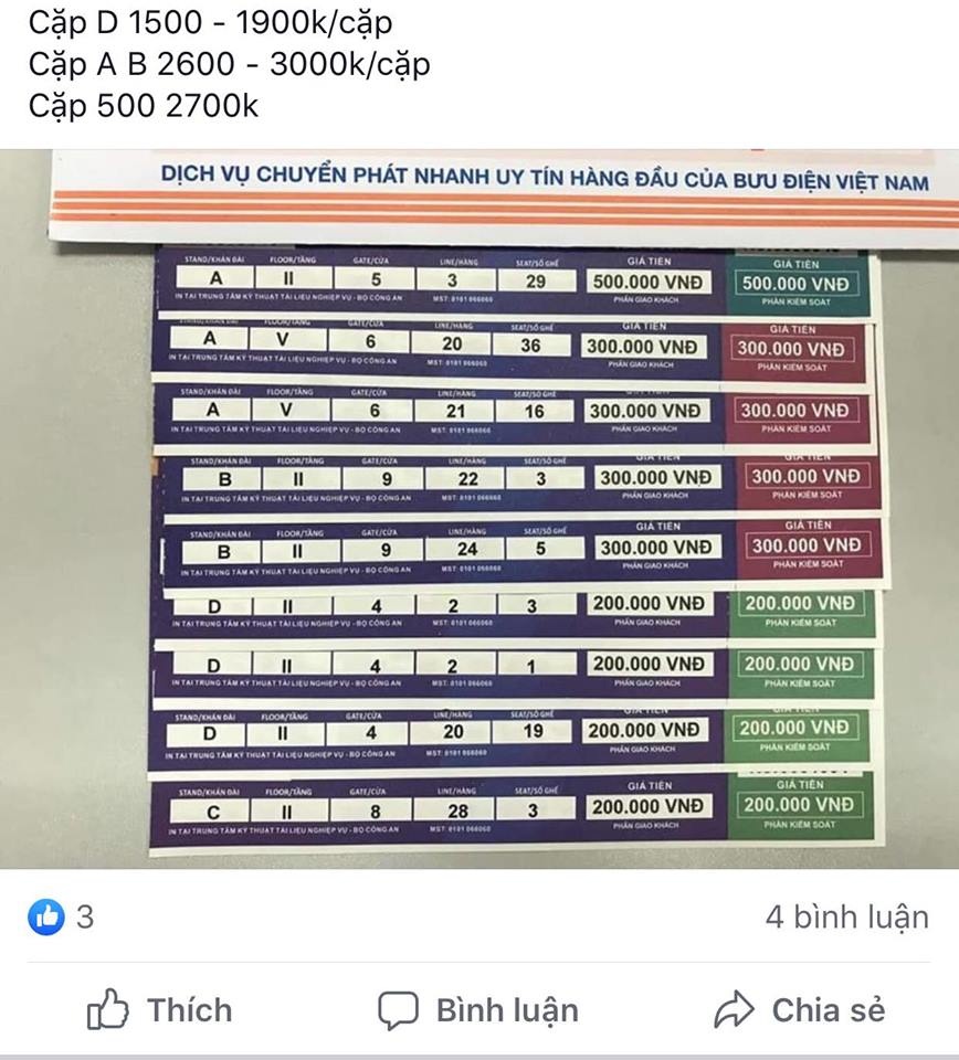 Tinh trang phe ve tran lan truoc tran Viet Nam - Malaysia anh 1