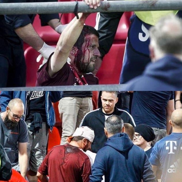 Cổ động viên Bayern bị tấn công dã man ở Hy Lạp ảnh 1 Co dong vien Bayern bi tan cong da man o Hy Lap anh 1