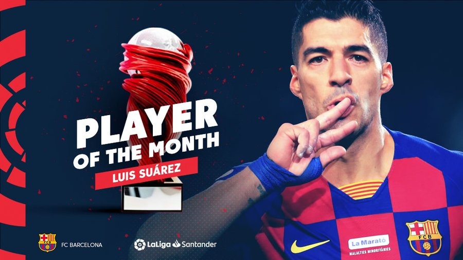 Luis Suarez hay nhat La Liga thang 12/2019 hinh anh