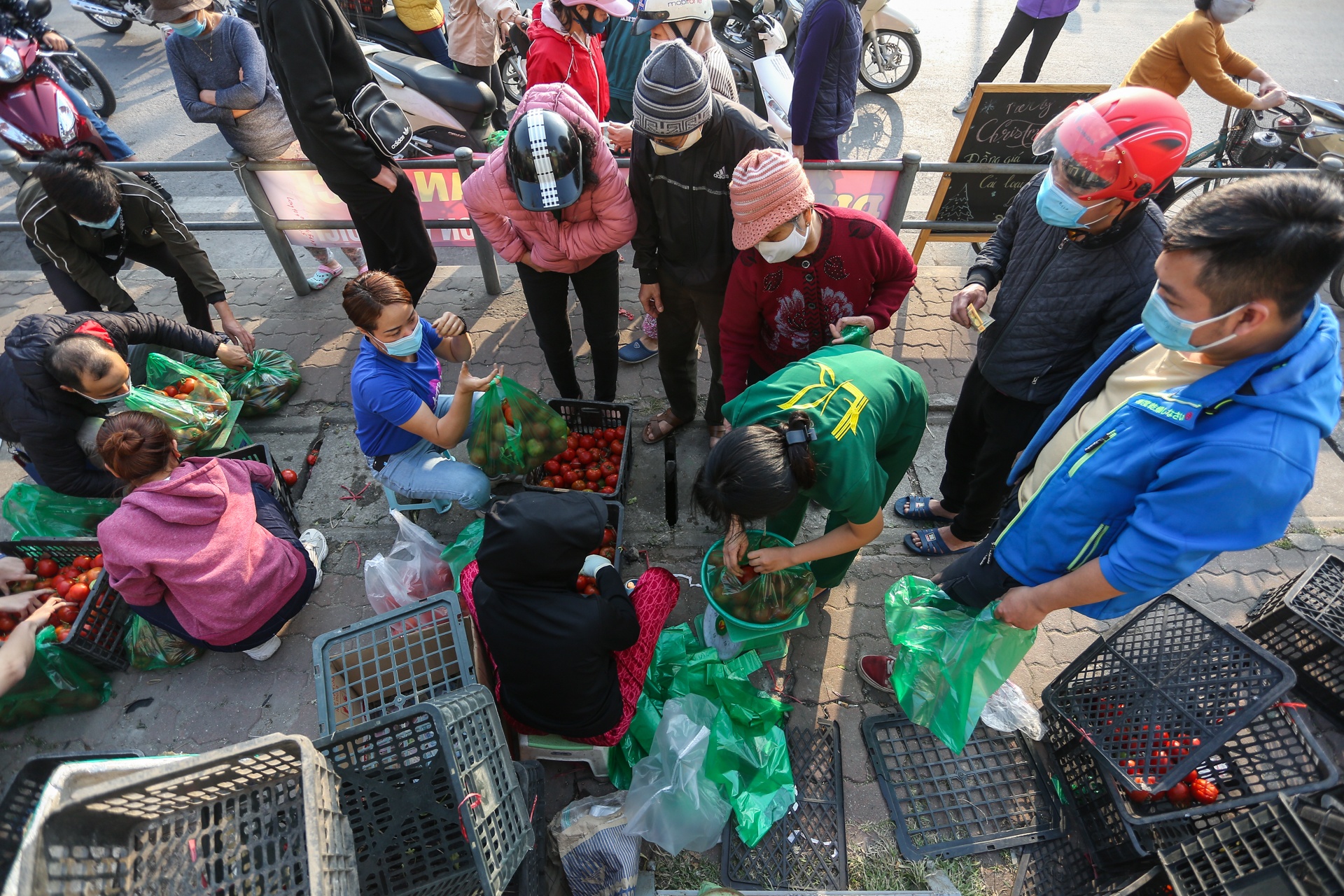 Nguoi Ha Noi chung tay giai cuu nong san anh 1