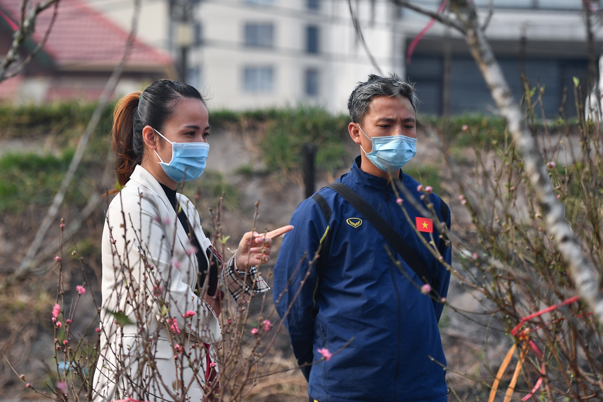 Nguoi Ha Noi mua dao no som choi Tet Duong lich anh 5