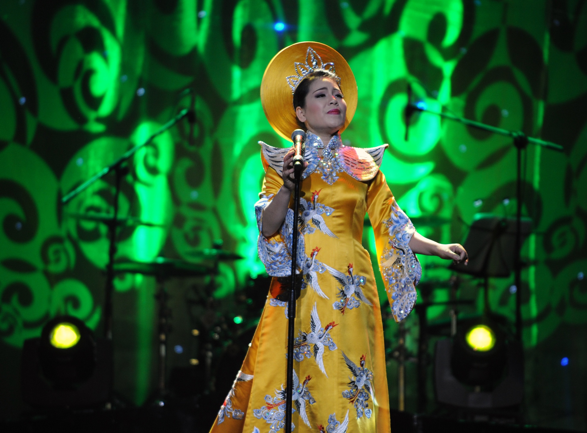 Anh Tho mac ao dai bac ty trong dem live show dau tien hinh anh