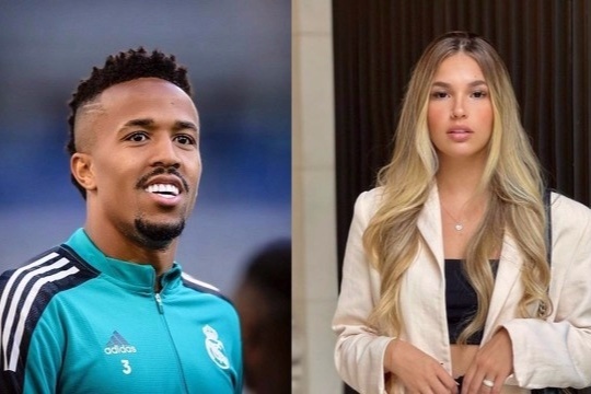 Eder Militao co ban gai moi hinh anh