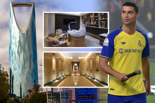 Ben trong khach san noi Ronaldo o tai Saudi Arabia hinh anh