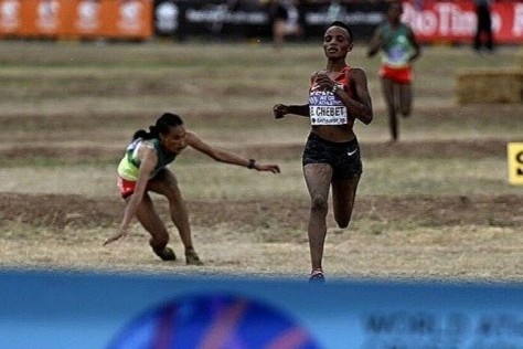 Ngoi sao dien kinh mat chuc vo dich the gioi vi vap nga hinh anh