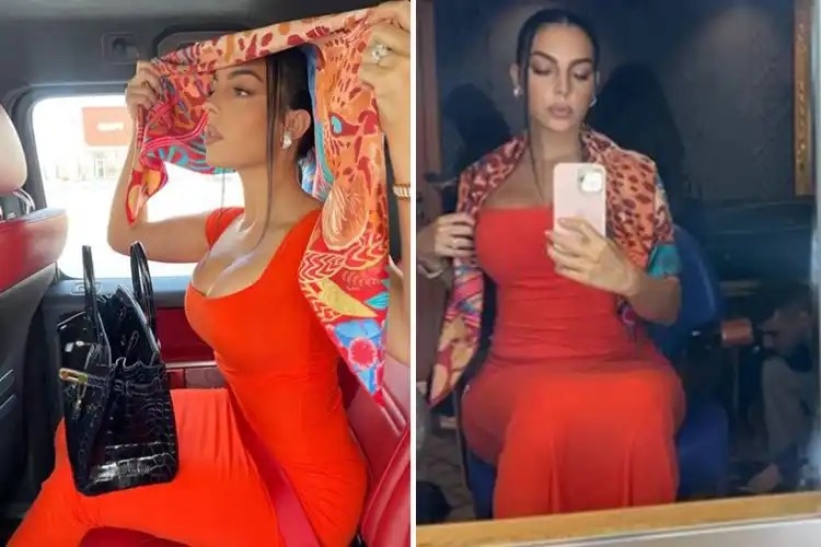 Ban gai Ronaldo tiep tuc khoe duong cong nong bong hinh anh