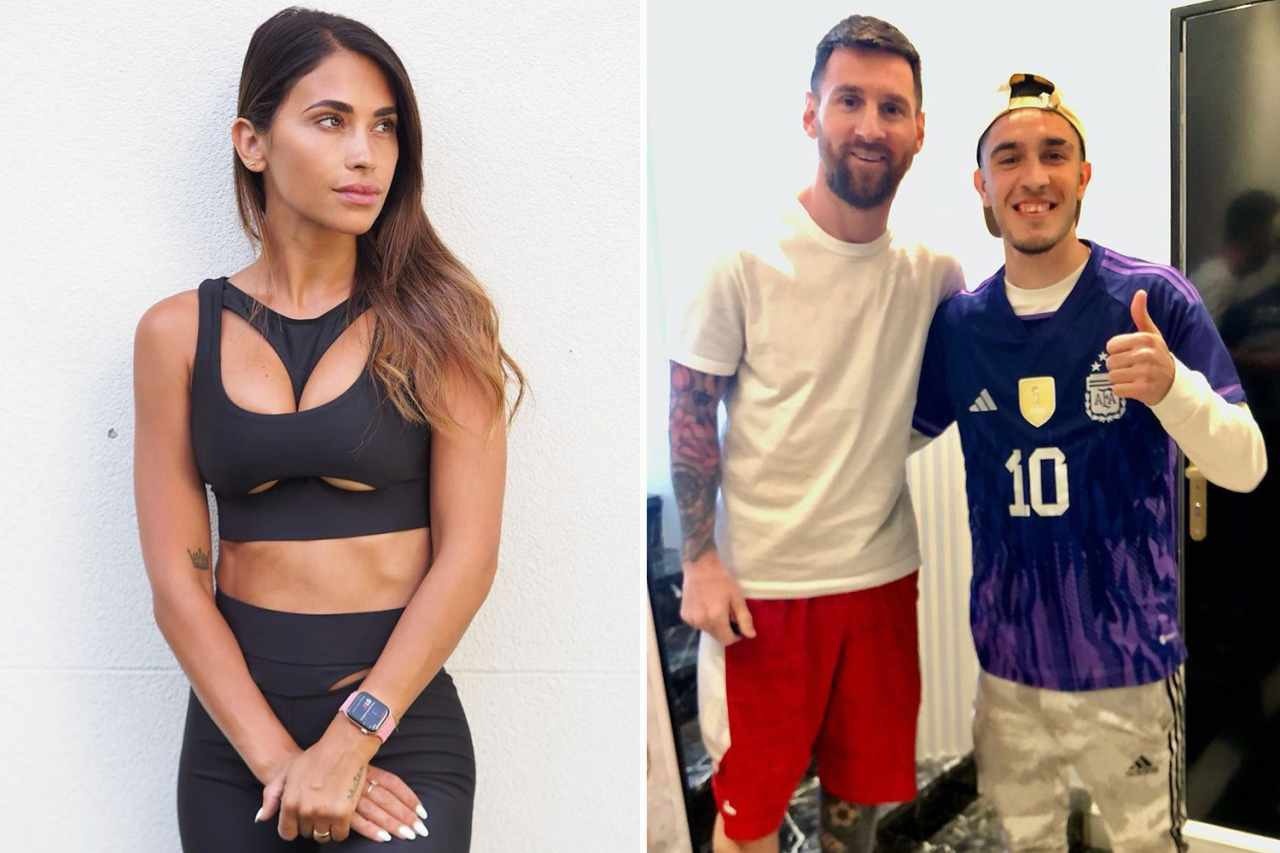 Hanh dong dep cua vo Messi hinh anh