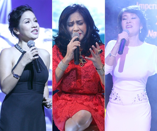 Ba diva hoi ngo trong dem nhac hat ve Ha Noi hinh anh