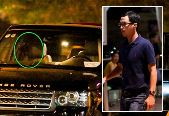 Ha Tang khong roi xe hop khi don chong luc nua dem hinh anh