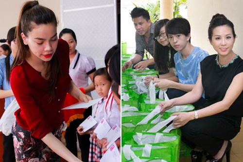 Ha Ho cung sao Viet tat bat trao qua trung thu o Can Tho hinh anh