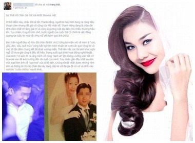 Lo tin nhan cua Thanh Hang va vo 'ban trai tin don' hinh anh