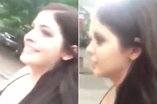 Andrea bi bat gap khong doi mu bao hiem lai xe may hinh anh