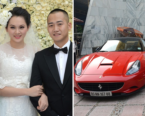 Dan sieu xe chen chuc o dam cuoi Ngoc Thach - Duong Kon hinh anh