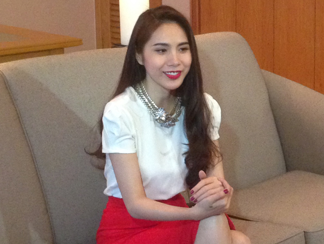 Thuy Tien chia se ve noi nho Cong Vinh tren dat Nhat hinh anh