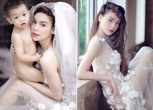 Nhung lan mac vay cuoi lam co dau cua Ho Ngoc Ha hinh anh