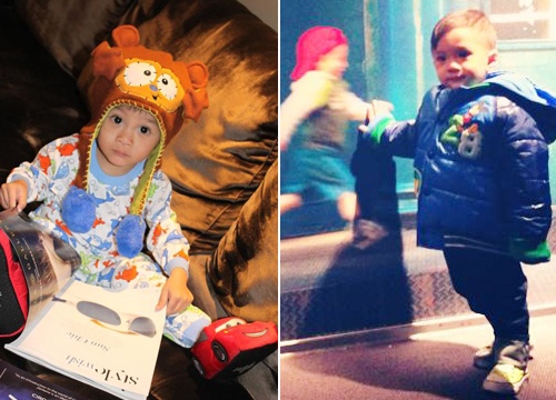 Em gai Thanh Thao lan dau dua con di My dien hinh anh