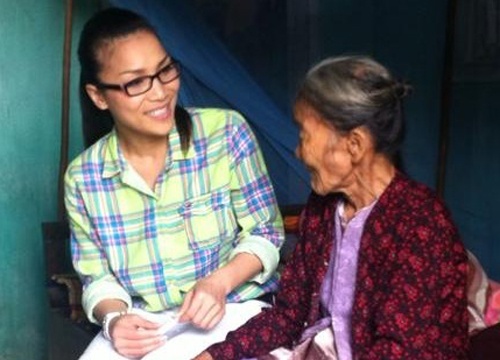 Hong Ngoc ban dia o My de giup do dong bao mien Trung hinh anh