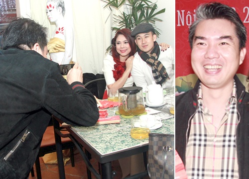 Ban trai dai gia hao hung chup hinh cho Thanh Thao hinh anh