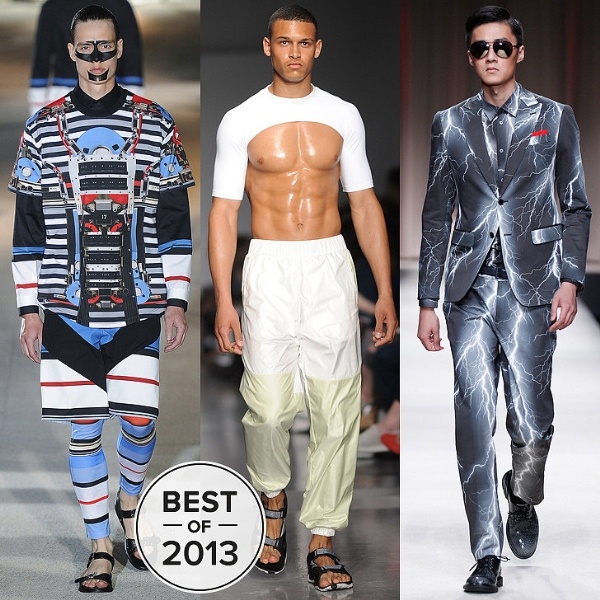 Nhung mau thoi trang nam gay soc tren san catwalk 2014 hinh anh