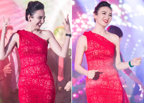 Hoa hau Ngoc Diem hat va nhay cuc sung hinh anh