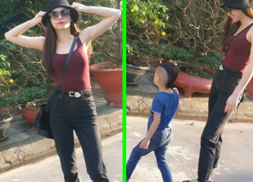 Ha Ho khoe toc cuc chat cua con trai ngay cuoi nam hinh anh