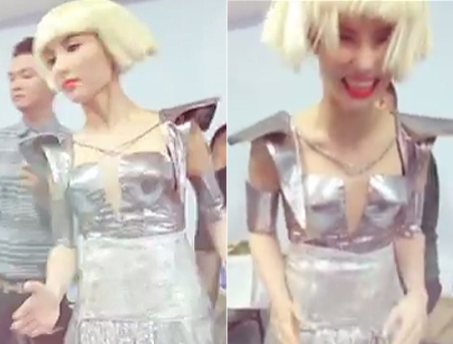 Clip Diem My 9X quay tung sau canh ga 'Buoc nhay hoan vu' hinh anh
