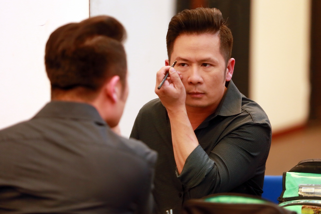 Duong My Linh xuat hien o hau truong dem nhac Bang Kieu hinh anh