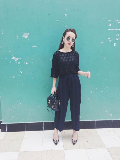 Yến Trang là những người đẹp rất thời trang và tất nhiên họ không thể bỏ qua xu hướng này